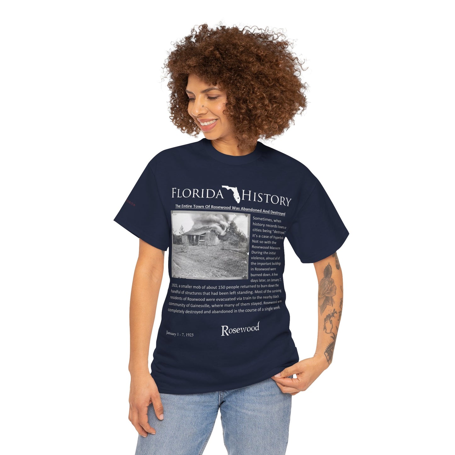 Men's or Women's Florida History - Rosewood Massacre T-Shirt