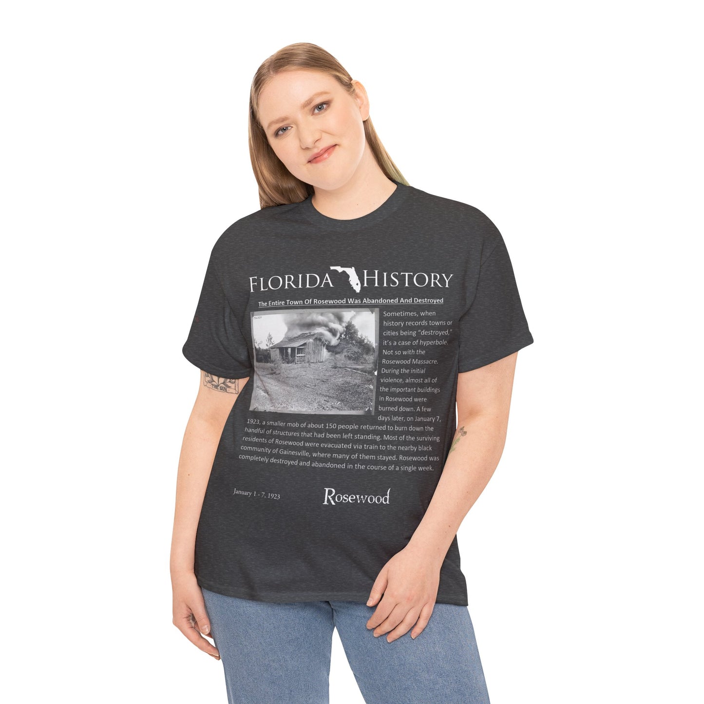 Men's or Women's Florida History - Rosewood Massacre T-Shirt