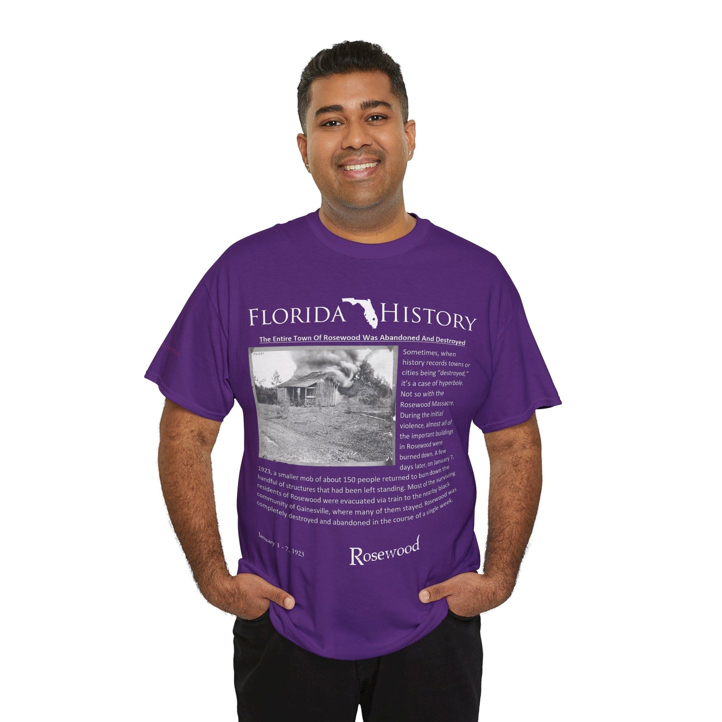 Men's or Women's Florida History - Rosewood Massacre T-Shirt