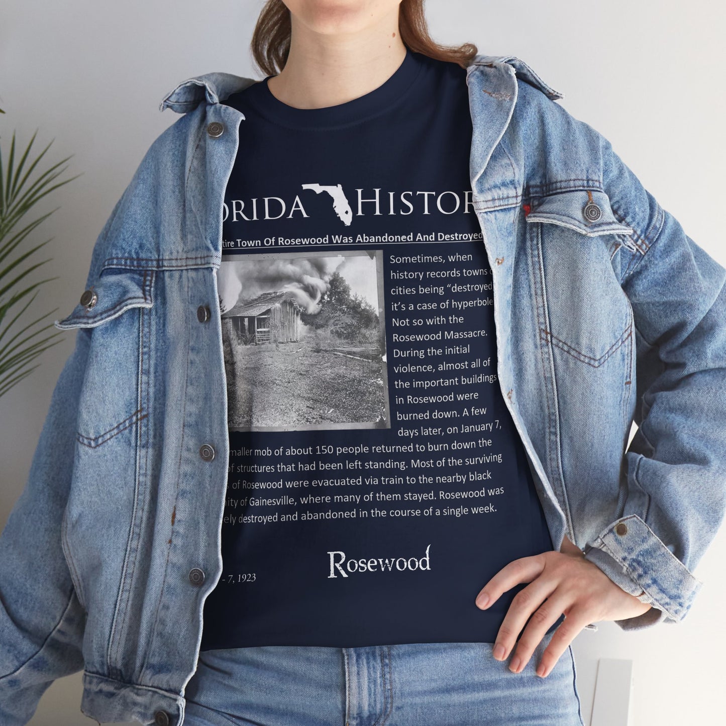 Men's or Women's Florida History - Rosewood Massacre T-Shirt