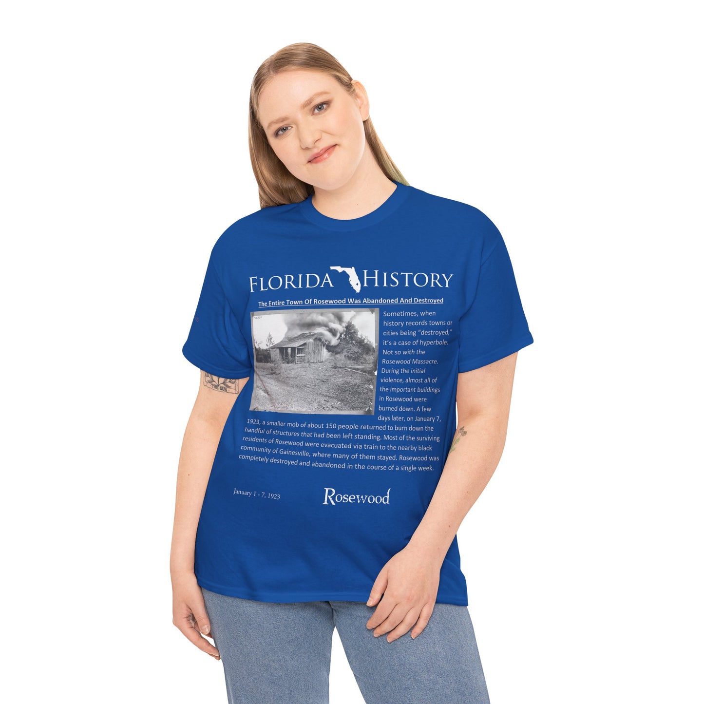 Men's or Women's Florida History - Rosewood Massacre T-Shirt