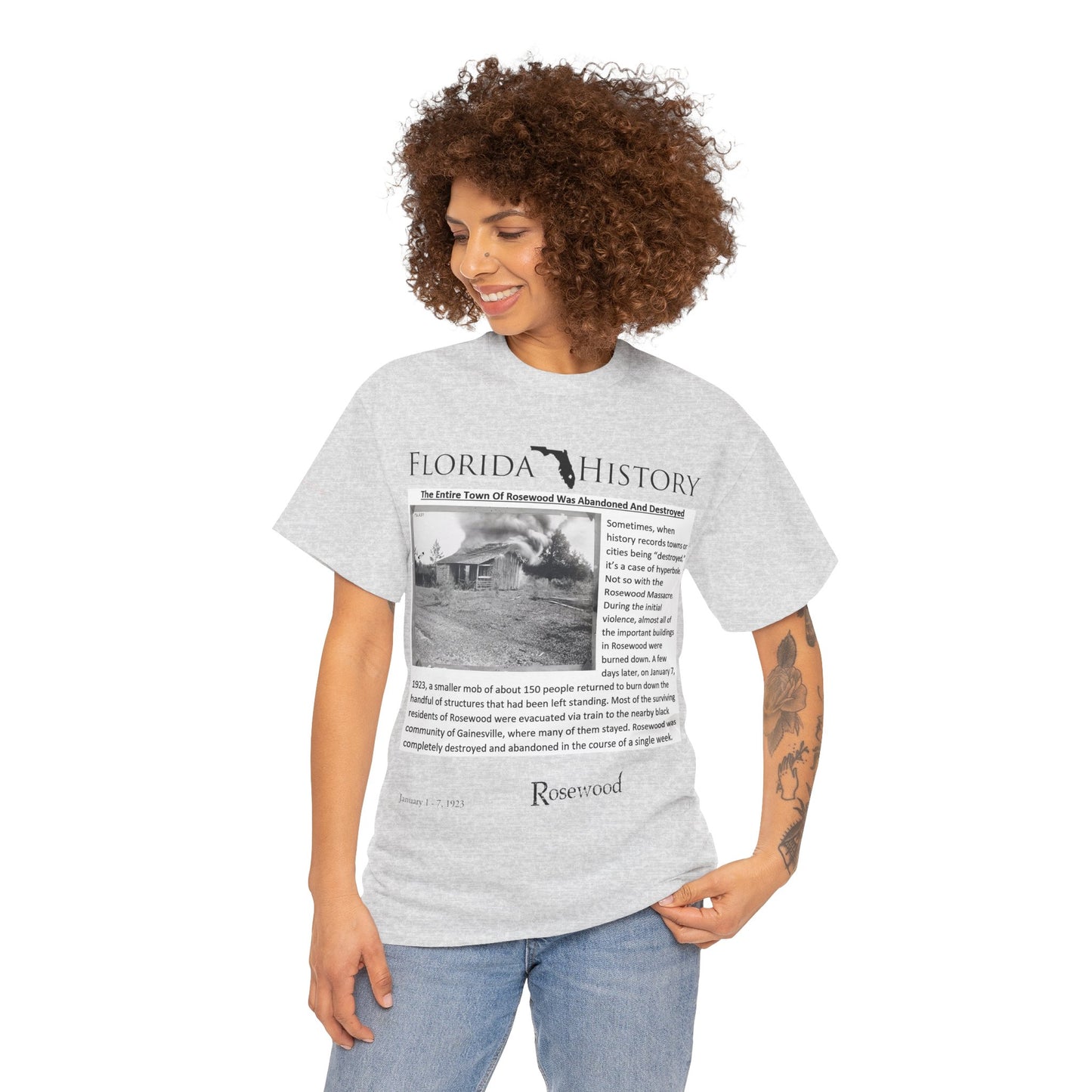 Men's or Women's Florida History - Rosewood Massacre T-Shirt