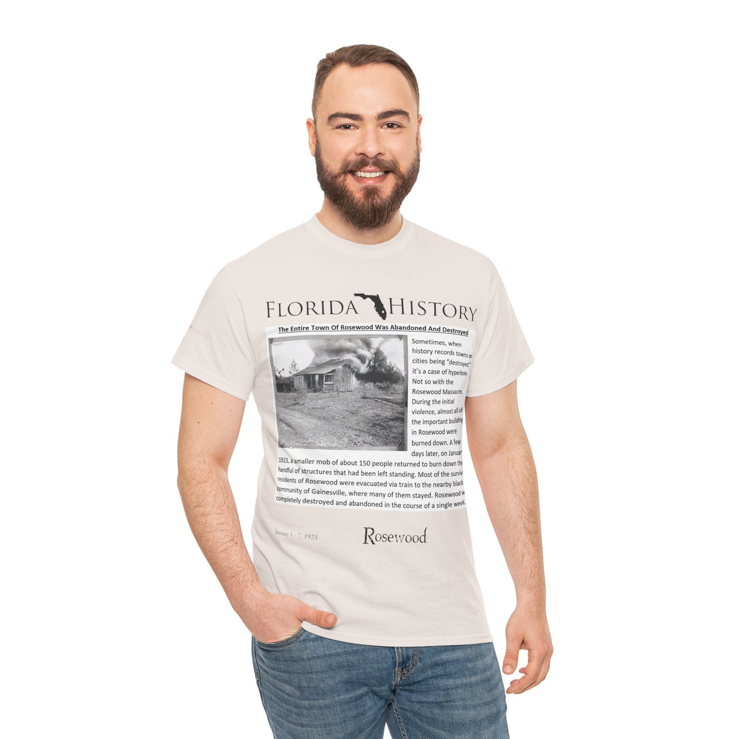 Men's or Women's Florida History - Rosewood Massacre T-Shirt