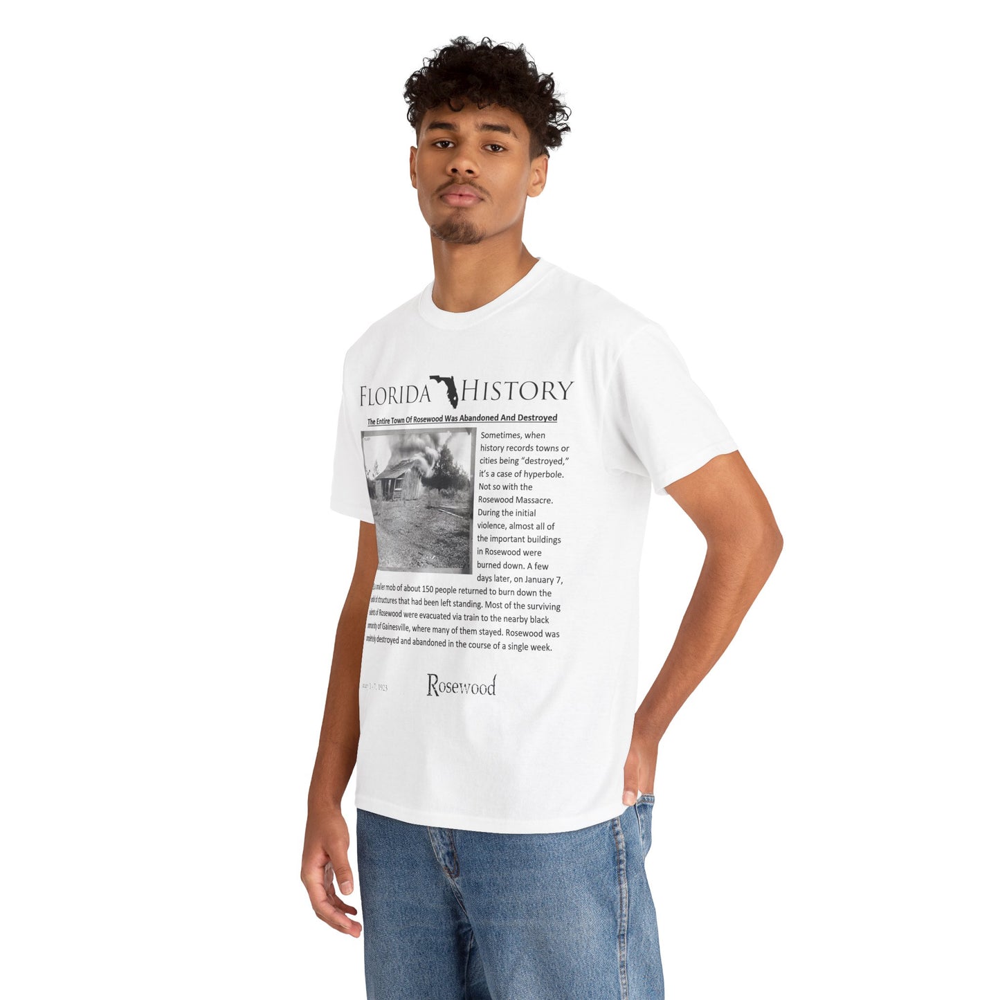 Men's or Women's Florida History - Rosewood Massacre T-Shirt