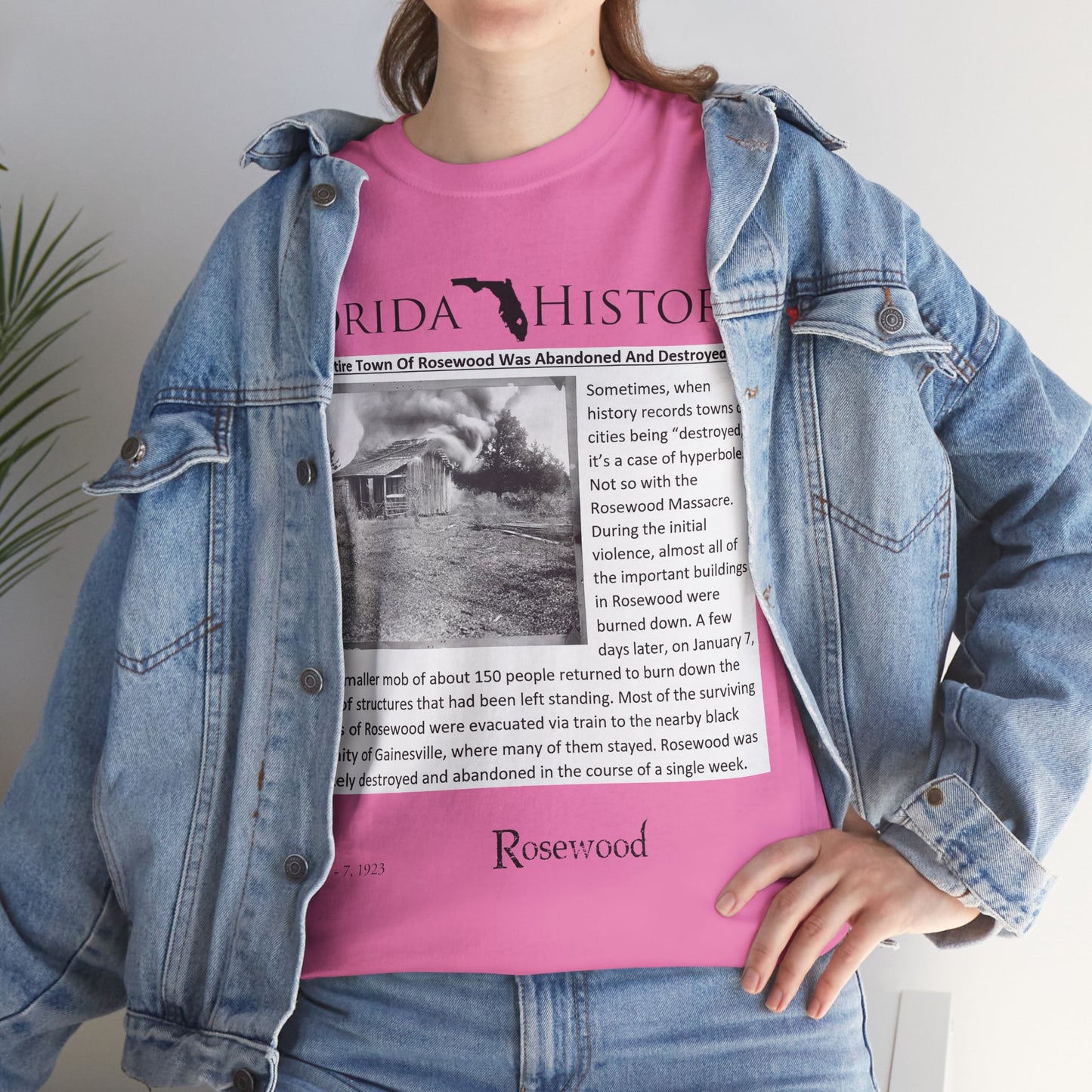 Men's or Women's Florida History - Rosewood Massacre T-Shirt