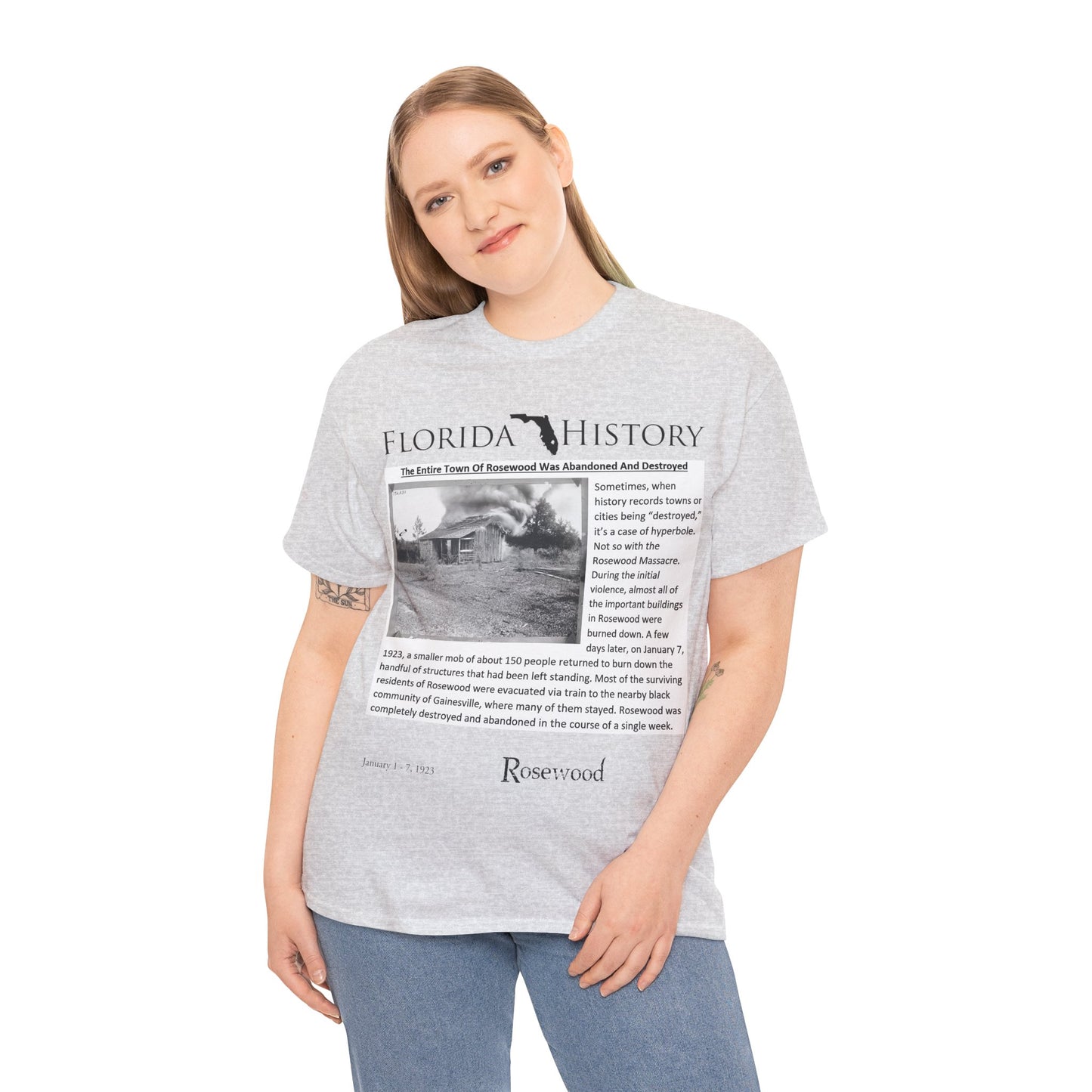 Men's or Women's Florida History - Rosewood Massacre T-Shirt