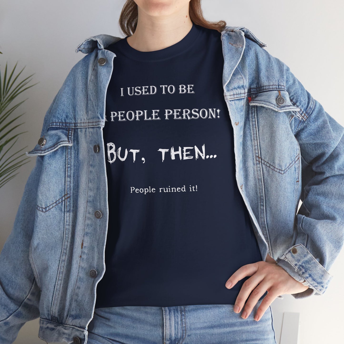 Men's or Women's People Person T-Shirt (Dark)