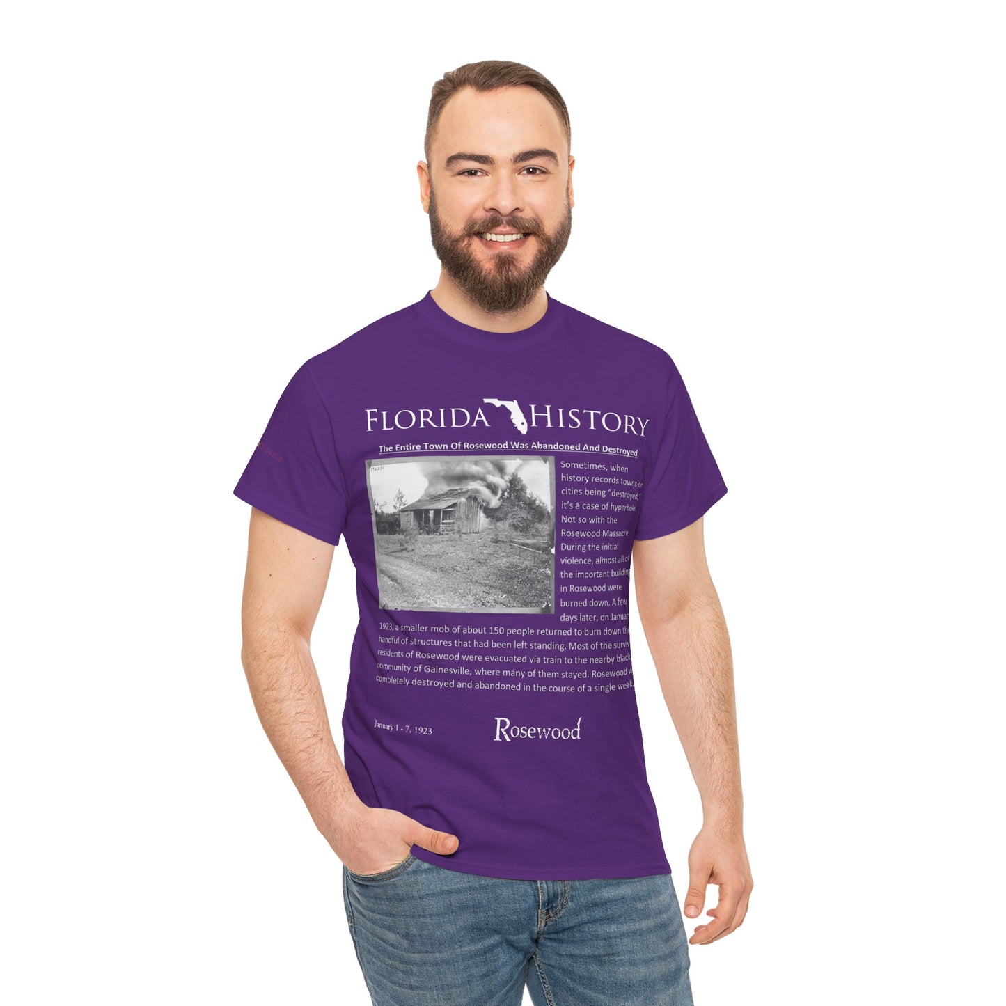 Men's or Women's Florida History - Rosewood Massacre T-Shirt