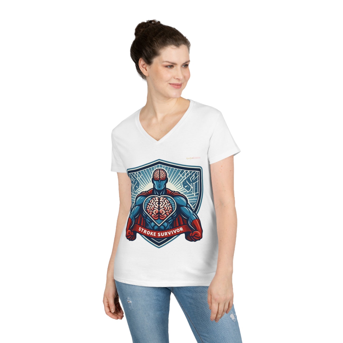 Stroke Survivor Women's V-Neck T-Shirt