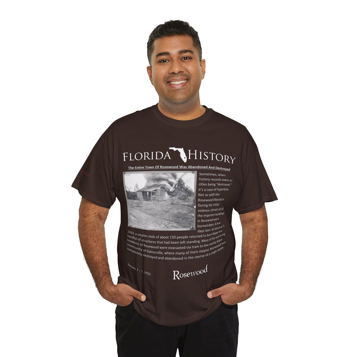 Men's or Women's Florida History - Rosewood Massacre T-Shirt