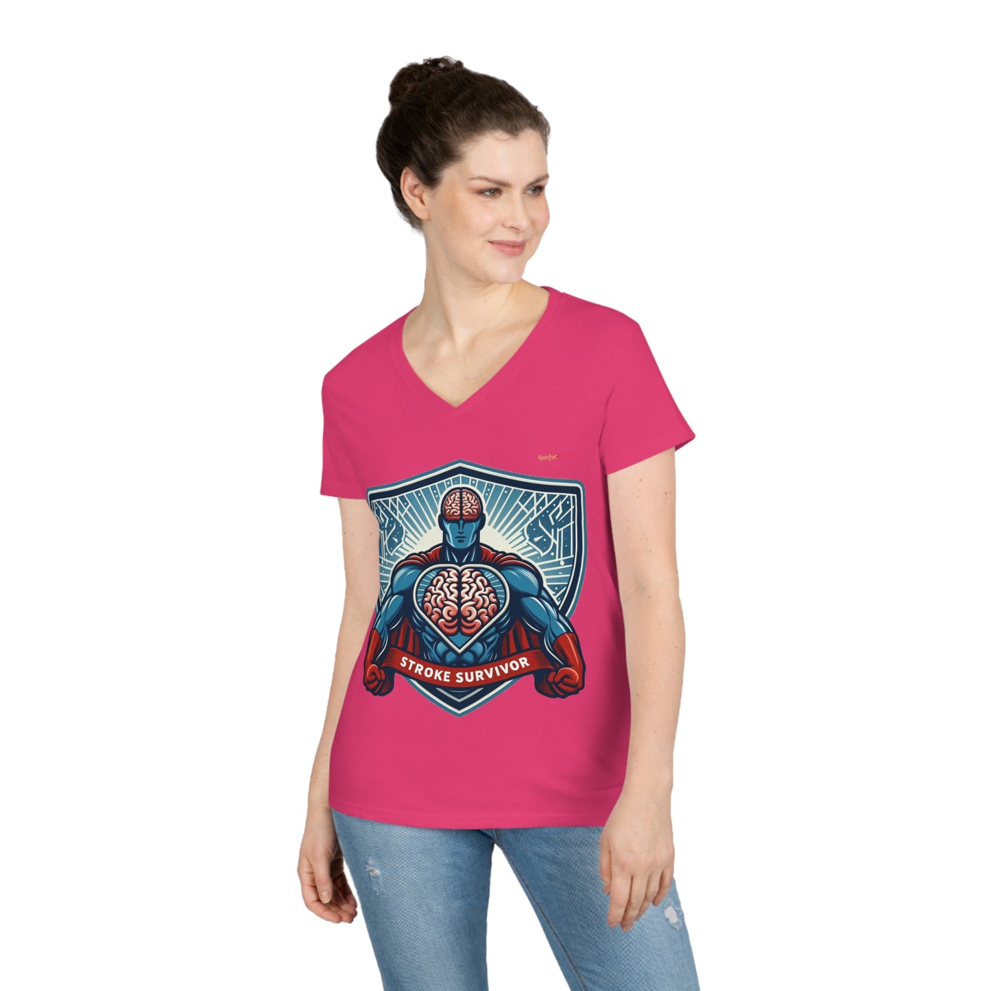 Stroke Survivor Women's V-Neck T-Shirt