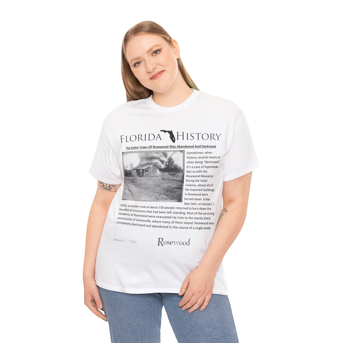 Men's or Women's Florida History - Rosewood Massacre T-Shirt