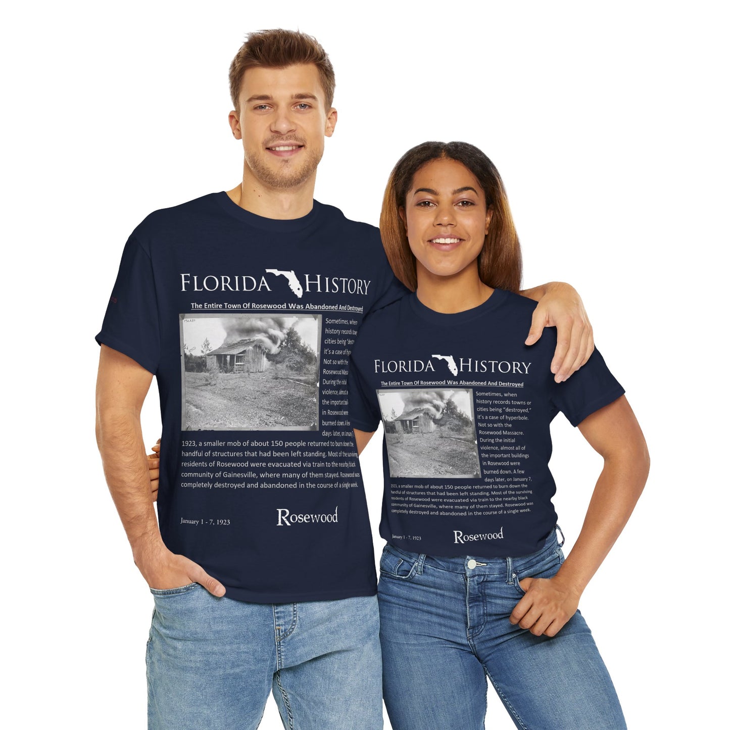 Men's or Women's Florida History - Rosewood Massacre T-Shirt