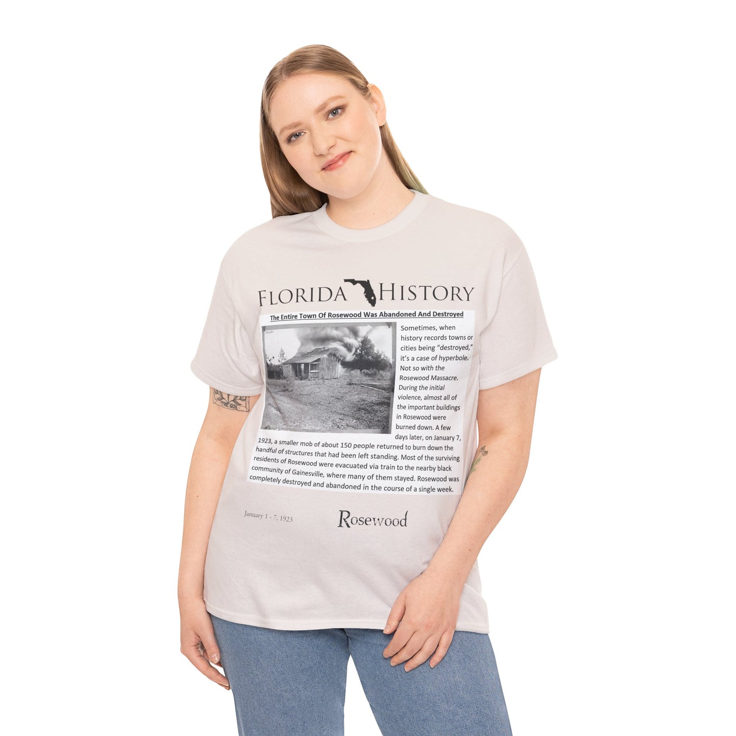 Men's or Women's Florida History - Rosewood Massacre T-Shirt