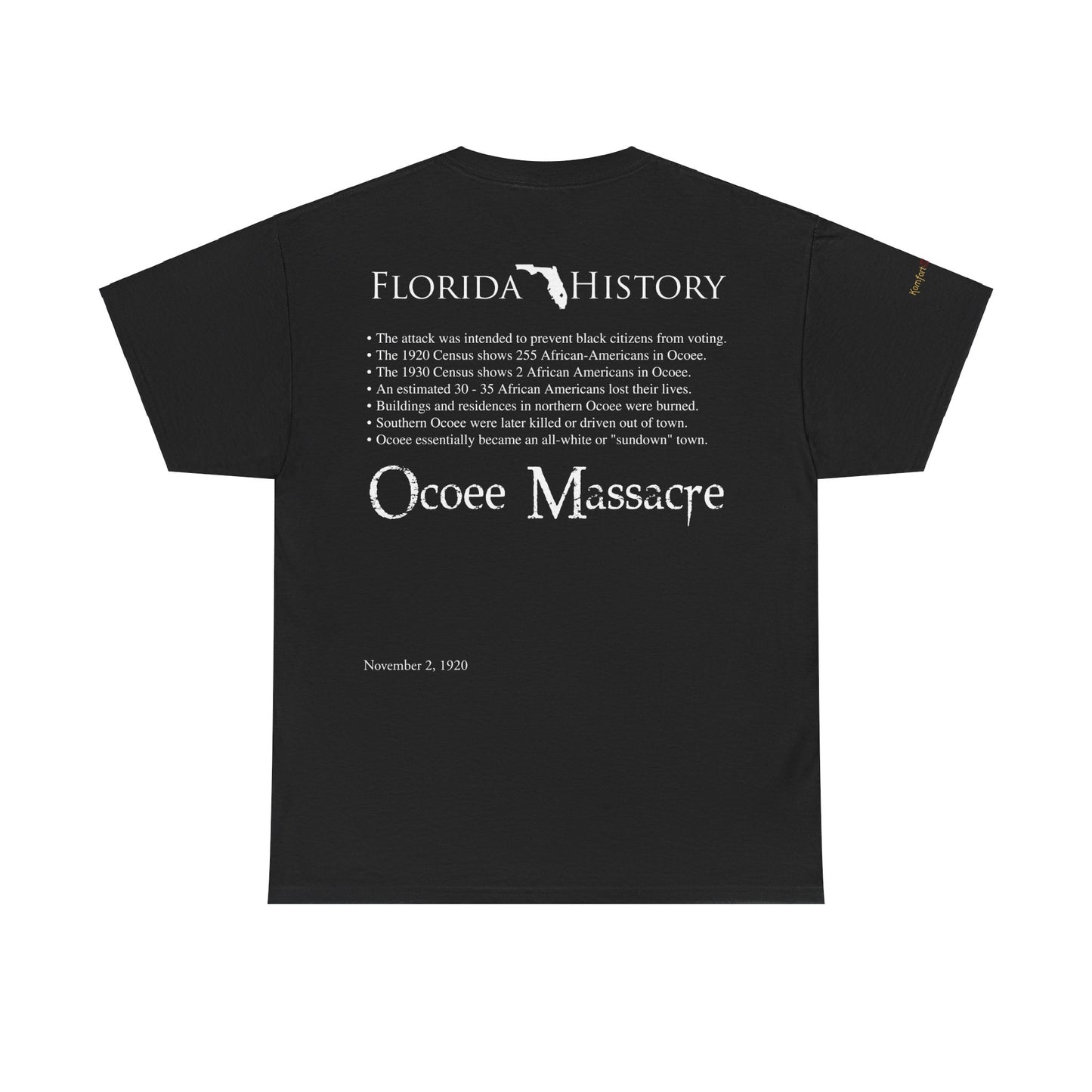 Men's or Women's Florida History - Ocoee Massacre T-Shirt