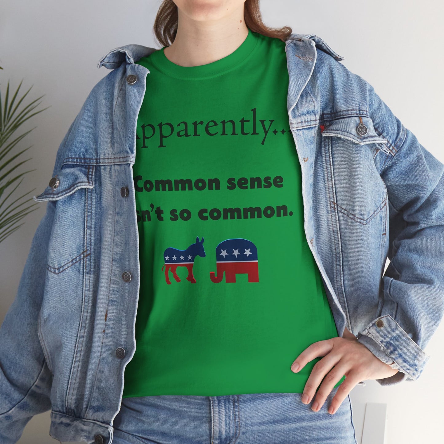 Men's or Women's Common Sense T-Shirt (Black Letters)