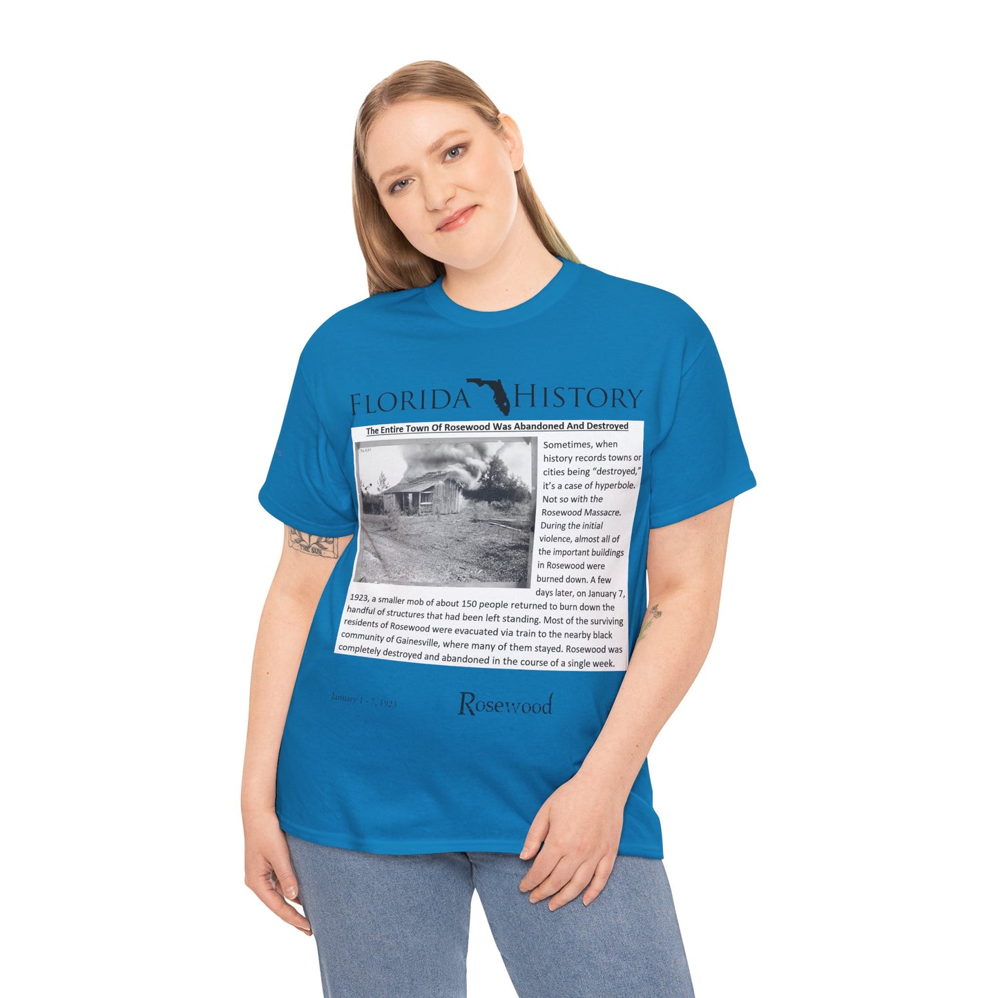 Men's or Women's Florida History - Rosewood Massacre T-Shirt