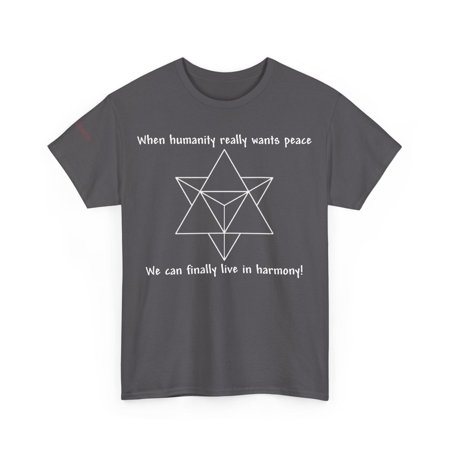 Men's or Women's Harmony Heavy Cotton T-Shirt (Dark)