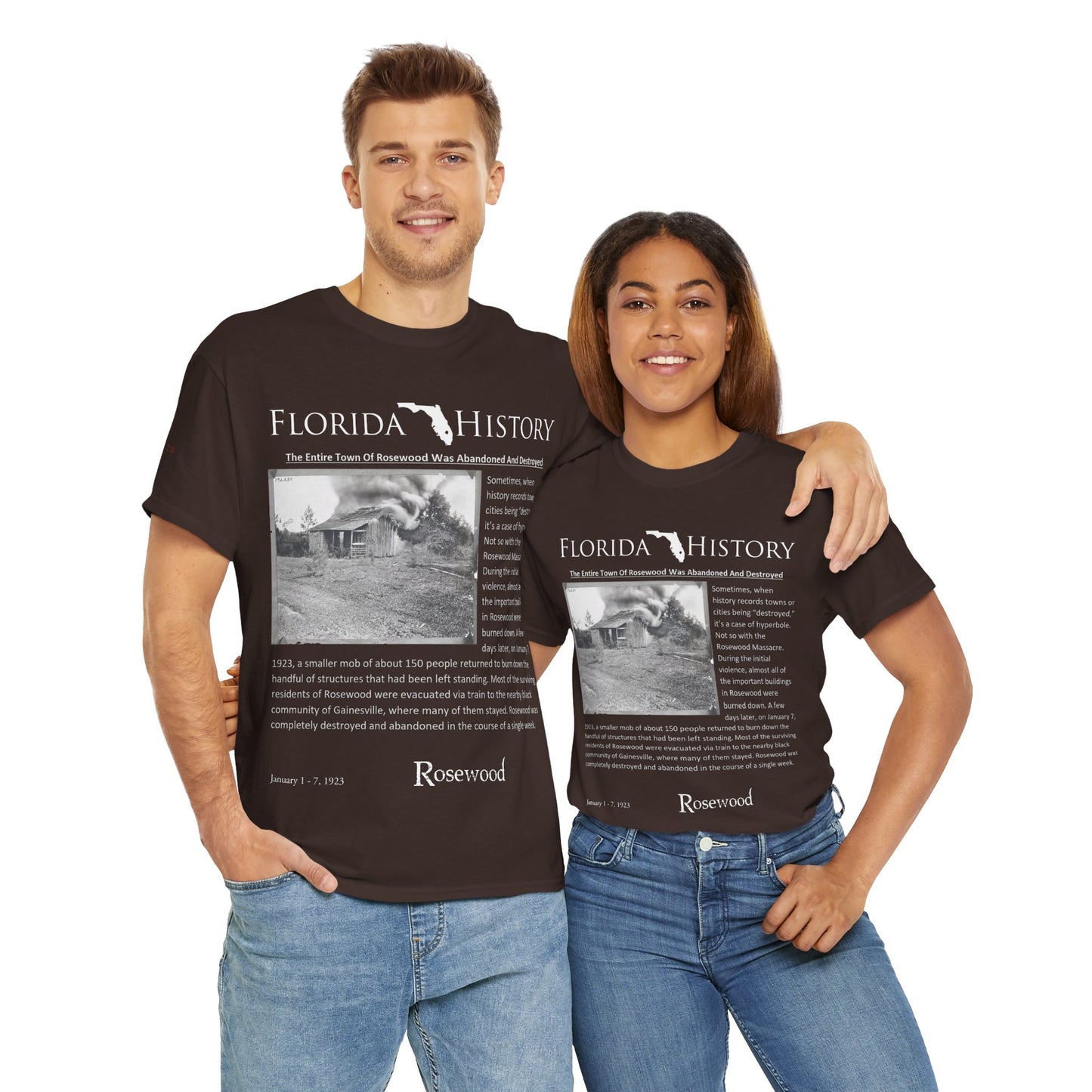 Men's or Women's Florida History - Rosewood Massacre T-Shirt