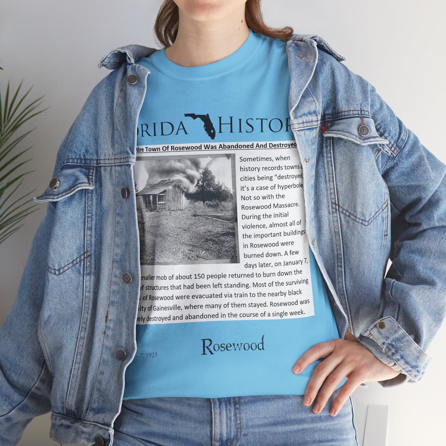 Men's or Women's Florida History - Rosewood Massacre T-Shirt