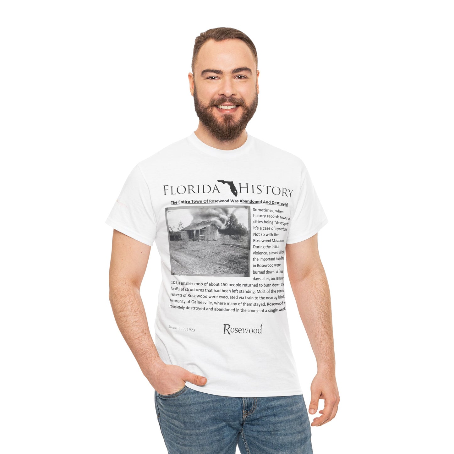 Men's or Women's Florida History - Rosewood Massacre T-Shirt