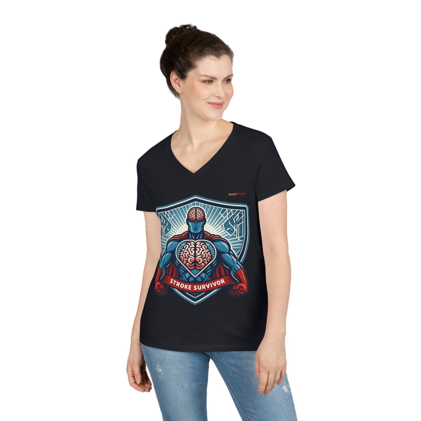 Stroke Survivor Women's V-Neck T-Shirt
