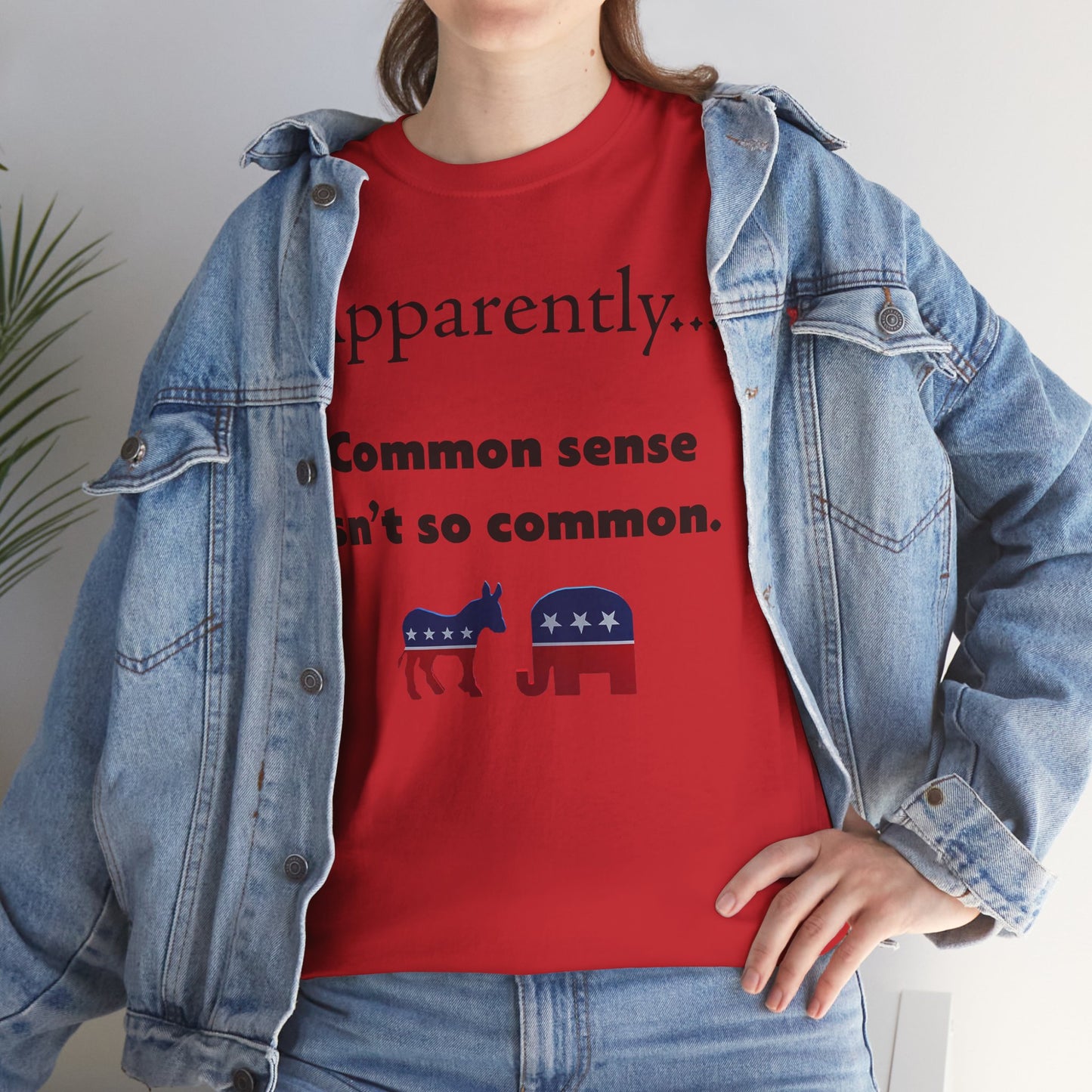 Men's or Women's Common Sense T-Shirt (Black Letters)