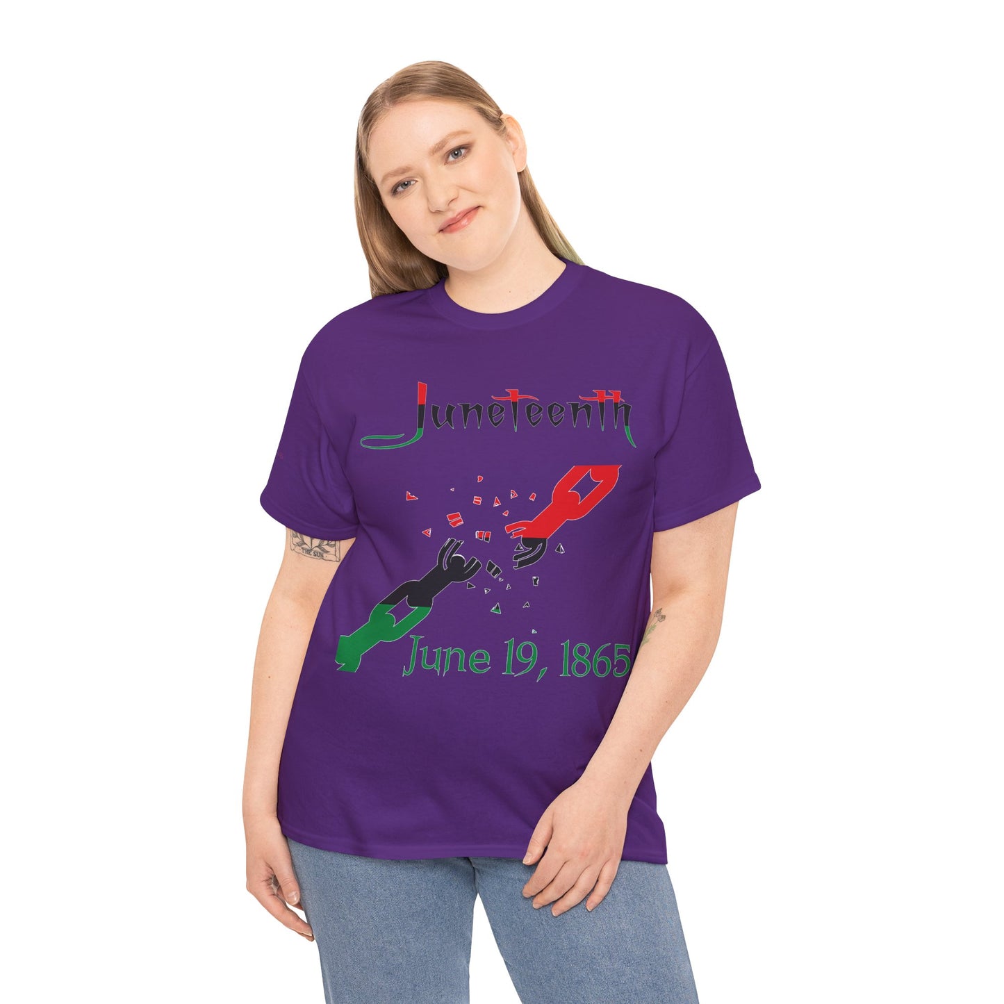 Men's or Women's Juneteenth Broken Chains T-Shirt
