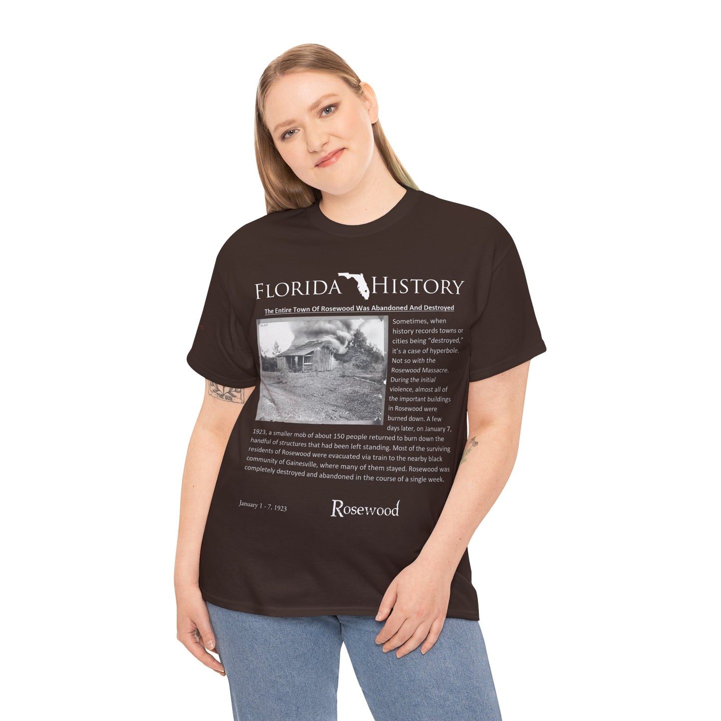 Men's or Women's Florida History - Rosewood Massacre T-Shirt