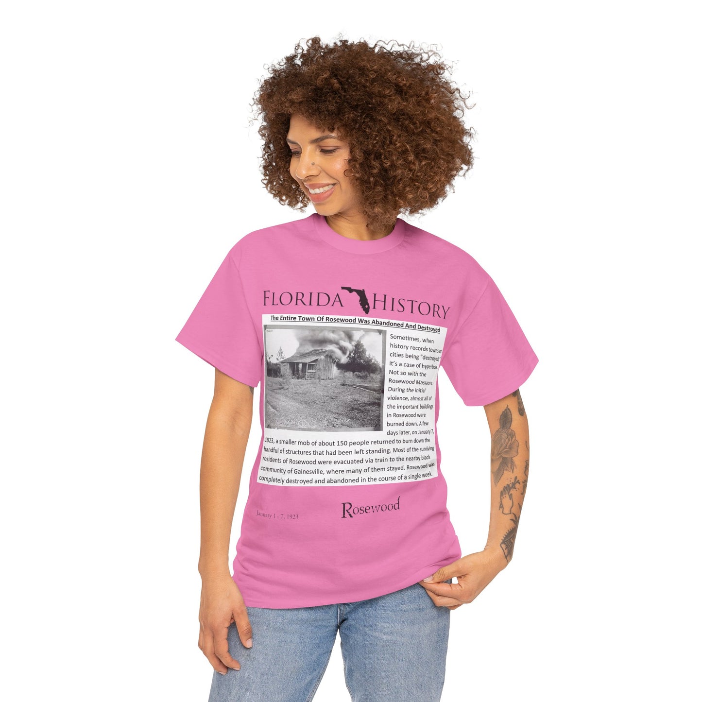 Men's or Women's Florida History - Rosewood Massacre T-Shirt