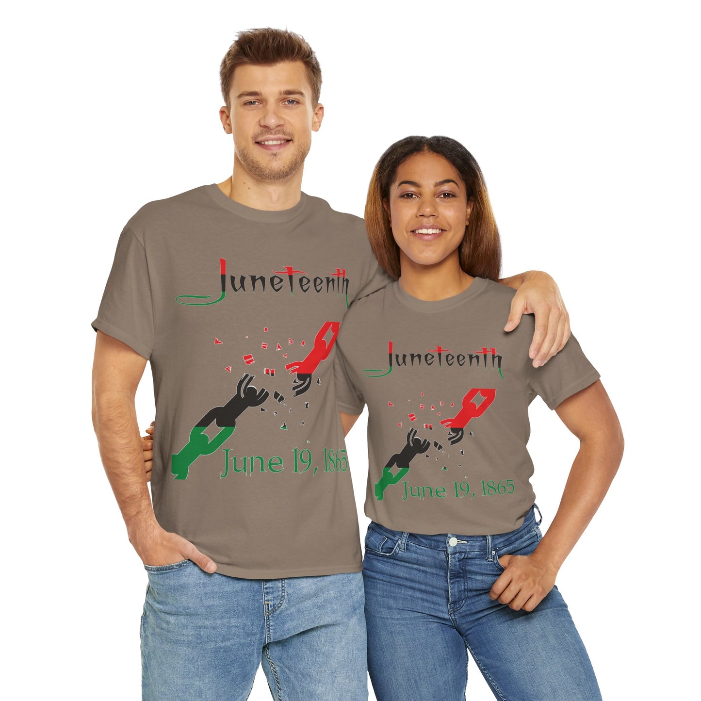 Men's or Women's Juneteenth Broken Chains T-Shirt