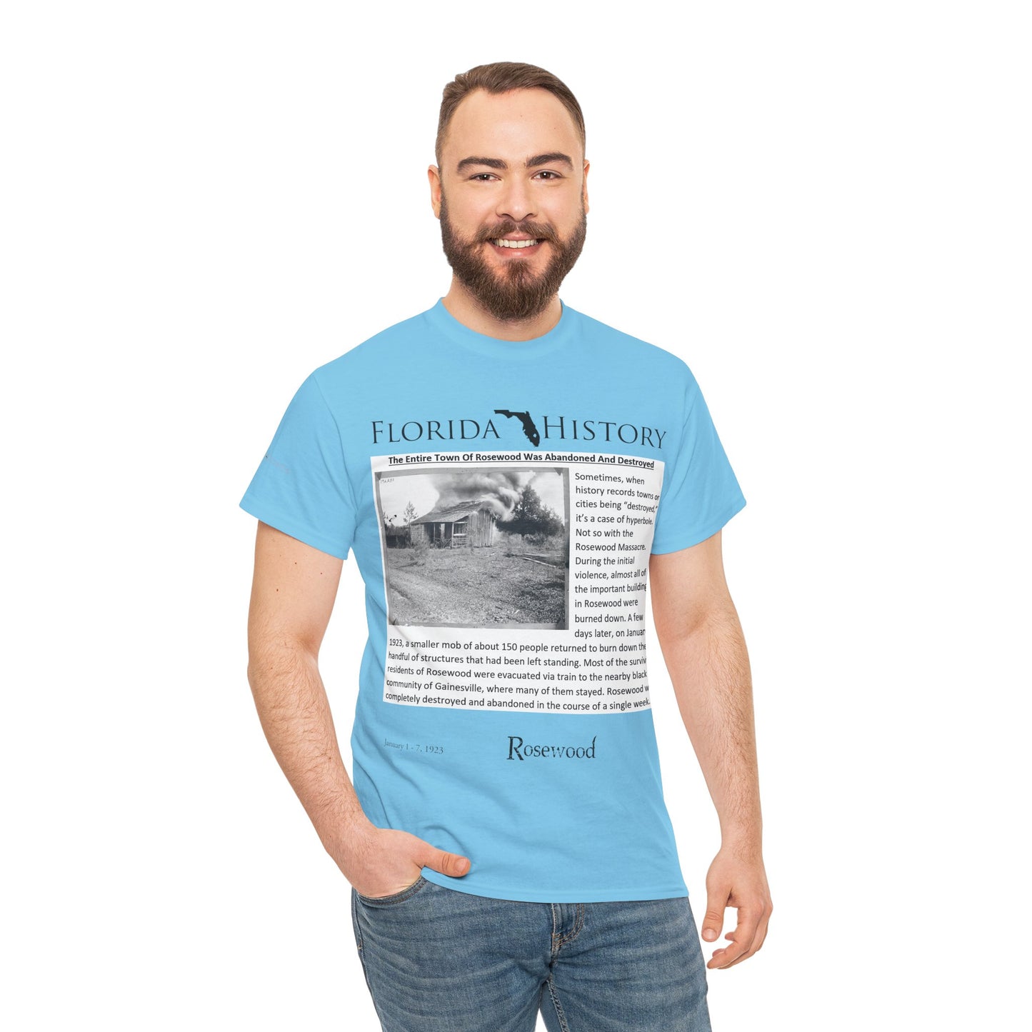 Men's or Women's Florida History - Rosewood Massacre T-Shirt