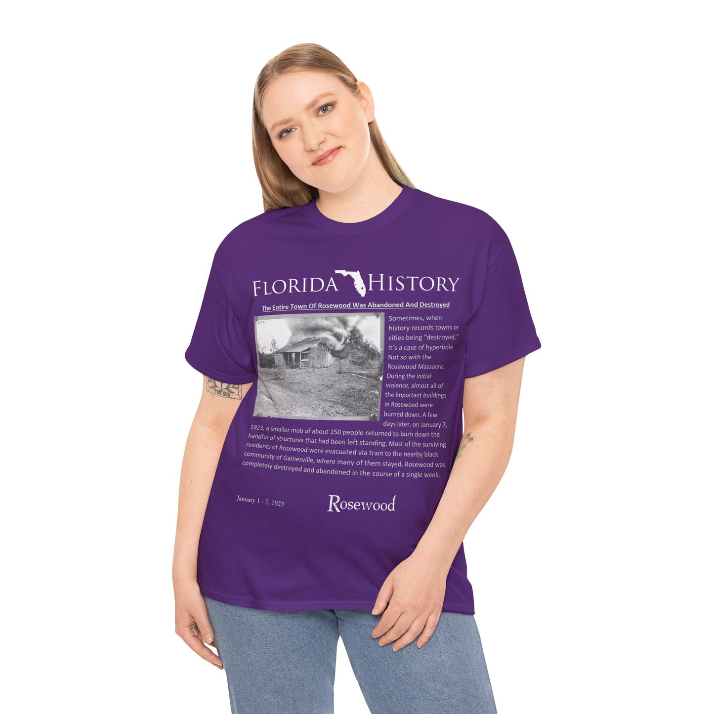 Men's or Women's Florida History - Rosewood Massacre T-Shirt