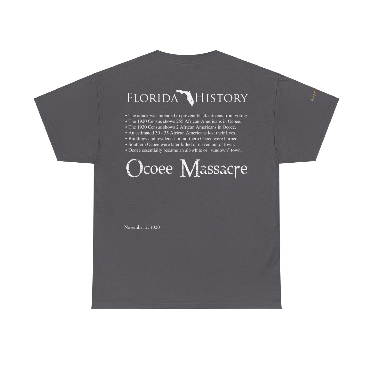 Men's or Women's Florida History - Ocoee Massacre T-Shirt