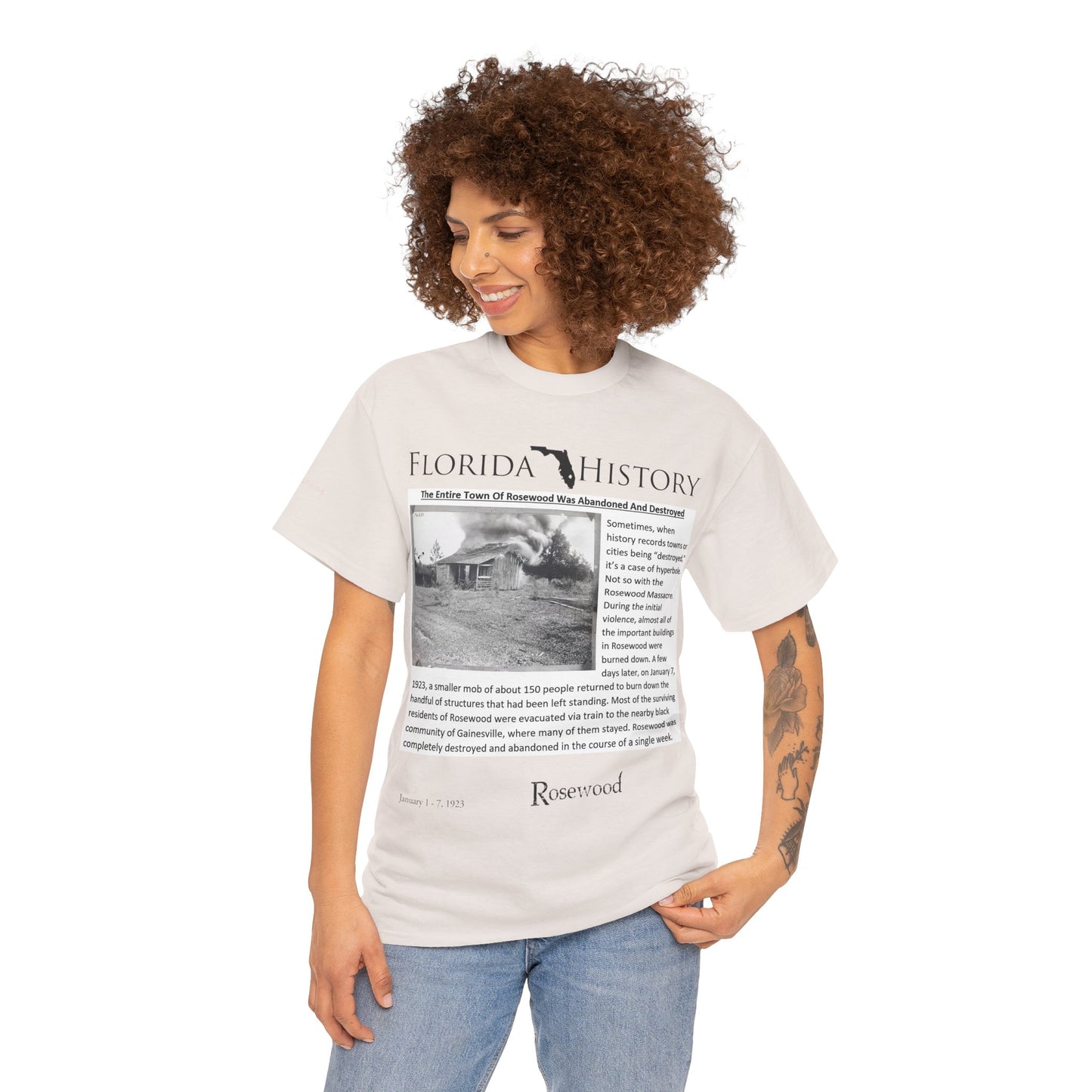 Men's or Women's Florida History - Rosewood Massacre T-Shirt