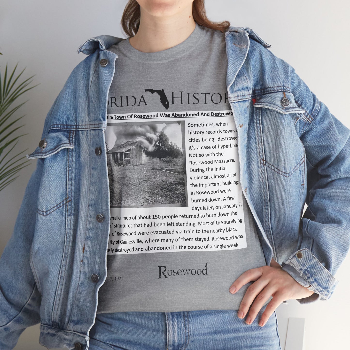 Men's or Women's Florida History - Rosewood Massacre T-Shirt