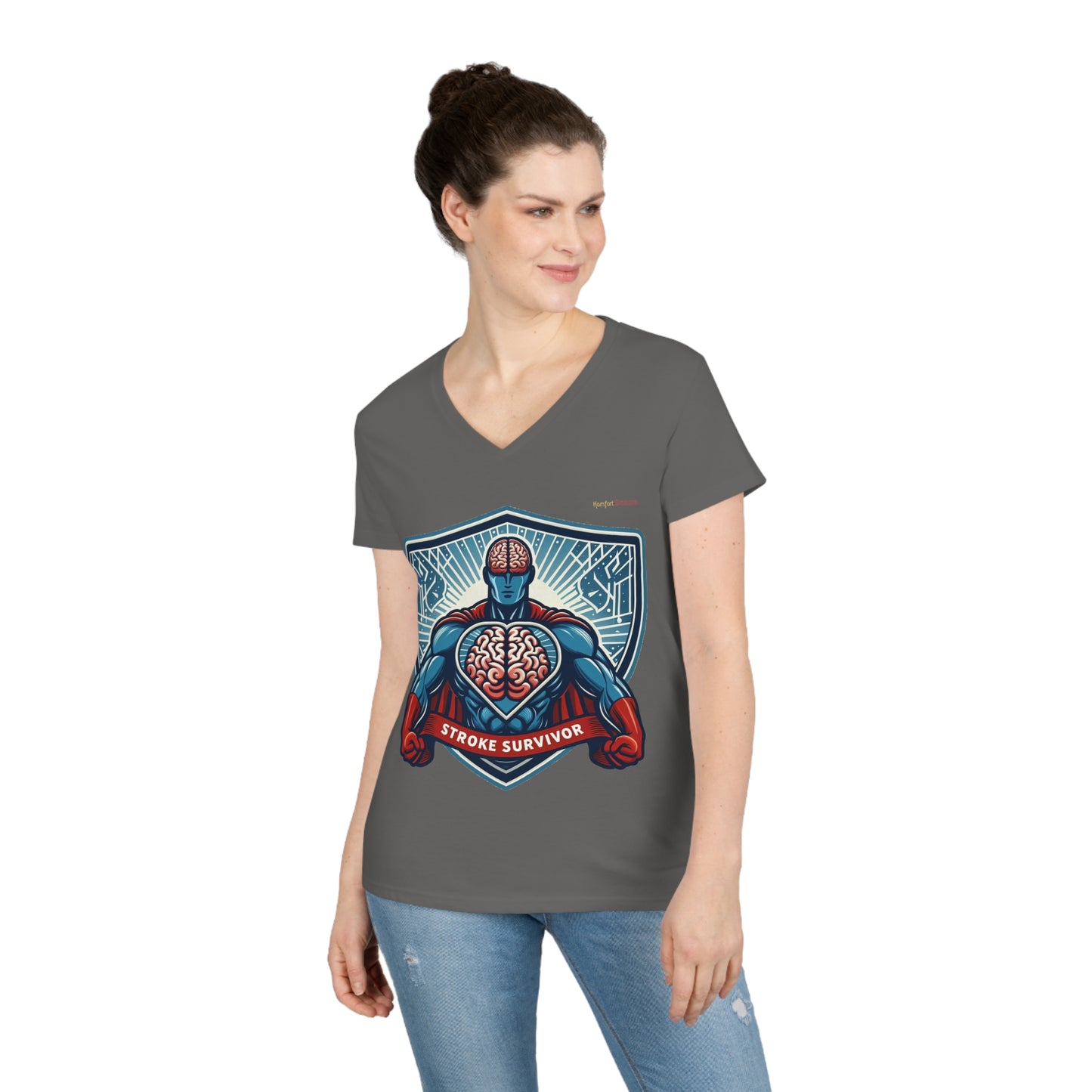 Stroke Survivor Women's V-Neck T-Shirt