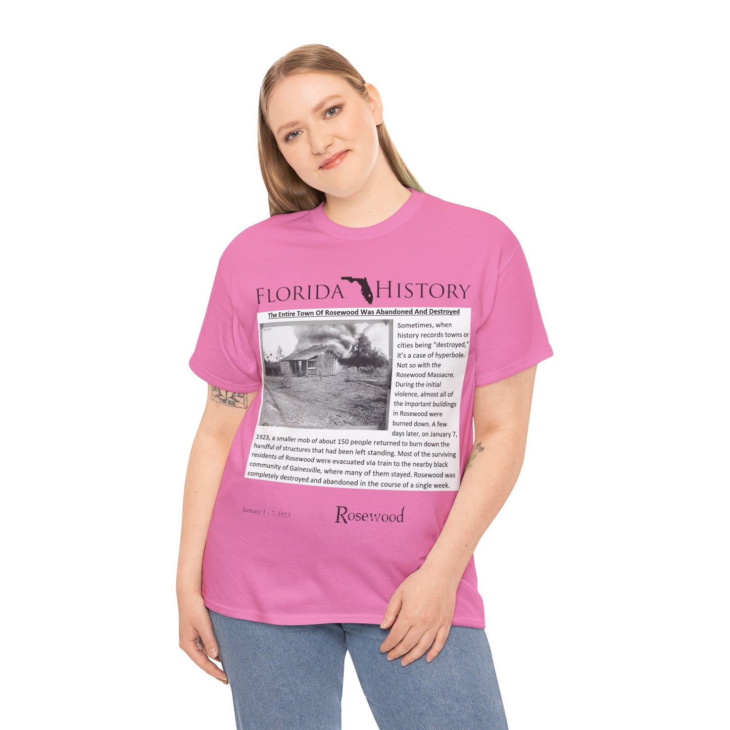 Men's or Women's Florida History - Rosewood Massacre T-Shirt
