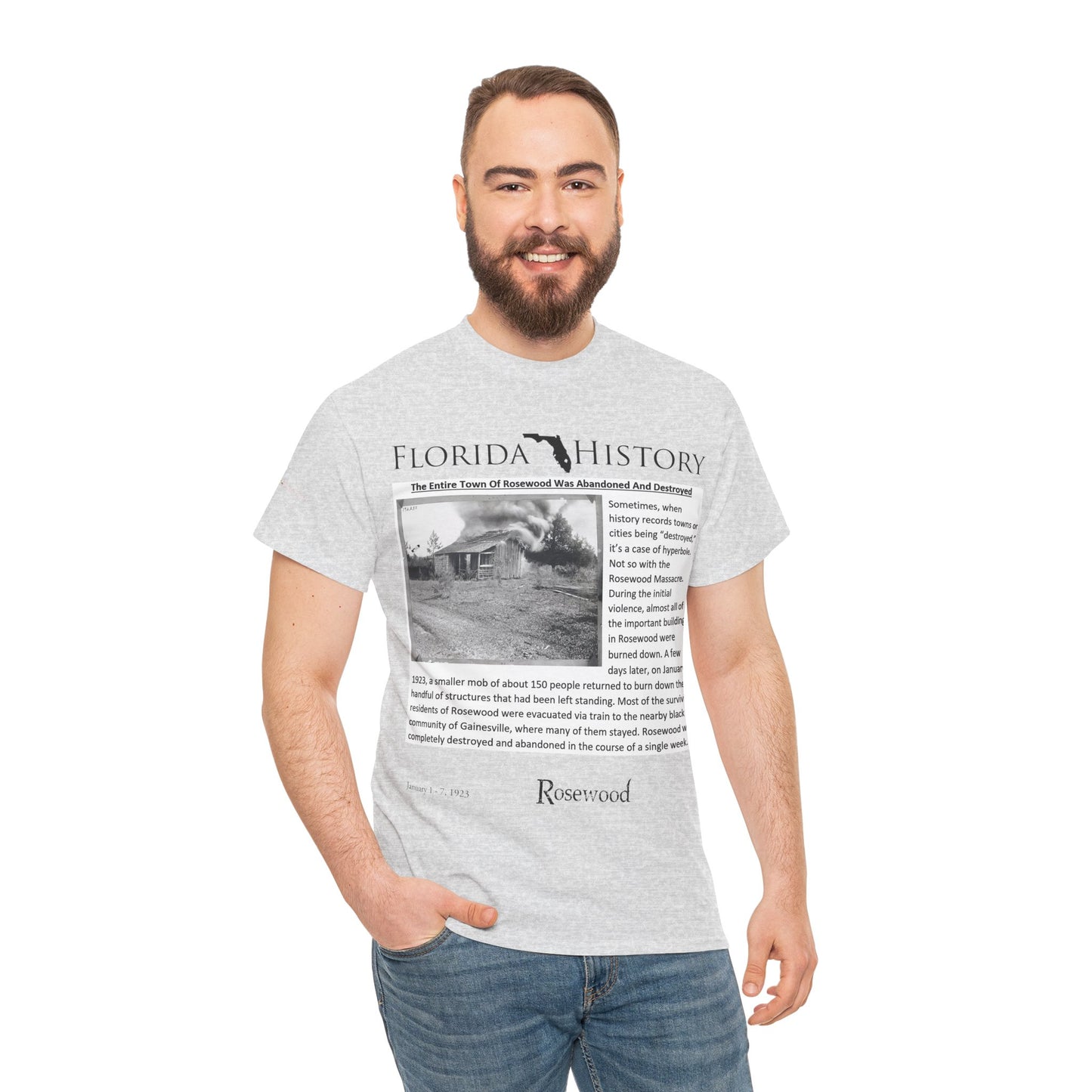 Men's or Women's Florida History - Rosewood Massacre T-Shirt
