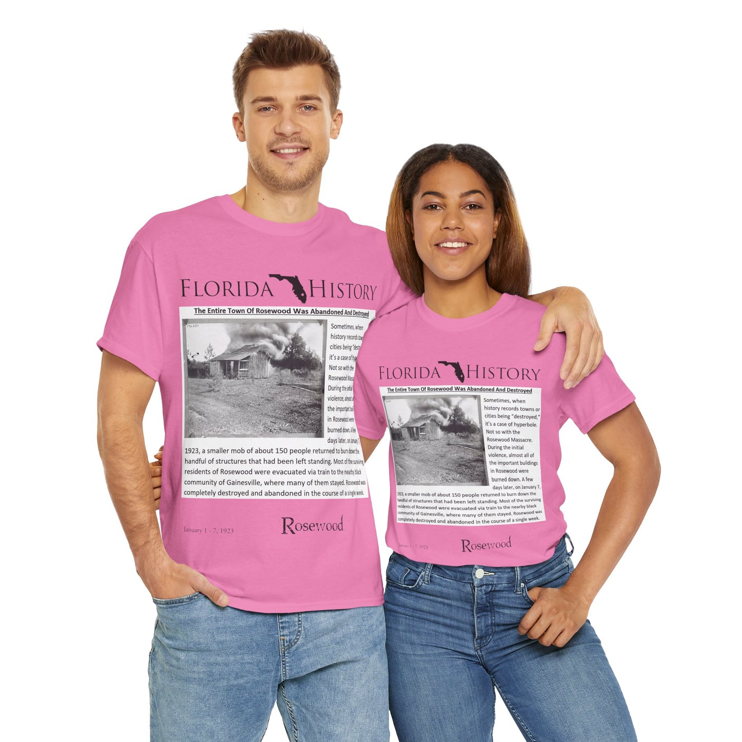 Men's or Women's Florida History - Rosewood Massacre T-Shirt