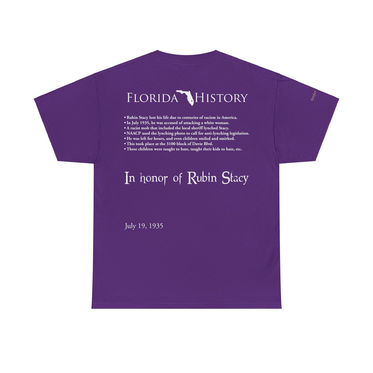 Men's or Women's Florida History - Rubin Stacy T-Shirt