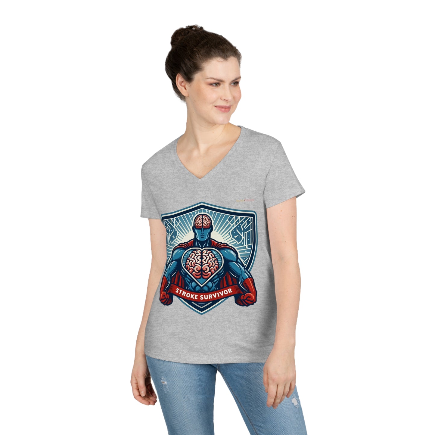Stroke Survivor Women's V-Neck T-Shirt