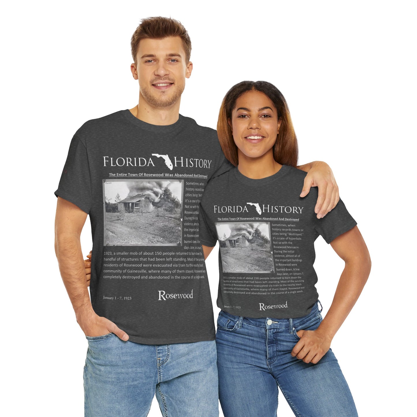 Men's or Women's Florida History - Rosewood Massacre T-Shirt