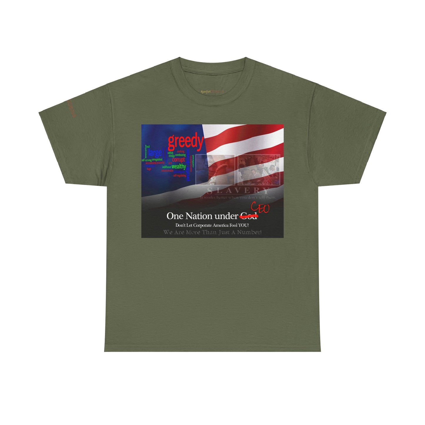 Men's or Women's Corporate Greed T-Shirt