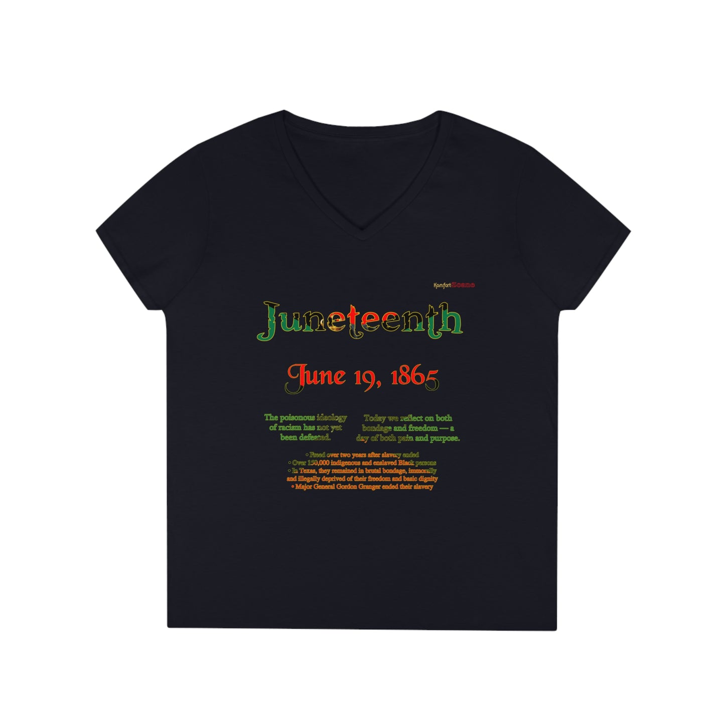 Juneteenth Emancipation Women's V-Neck T-Shirt