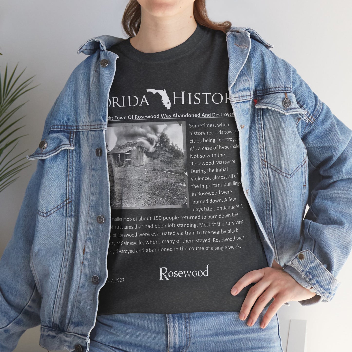 Men's or Women's Florida History - Rosewood Massacre T-Shirt