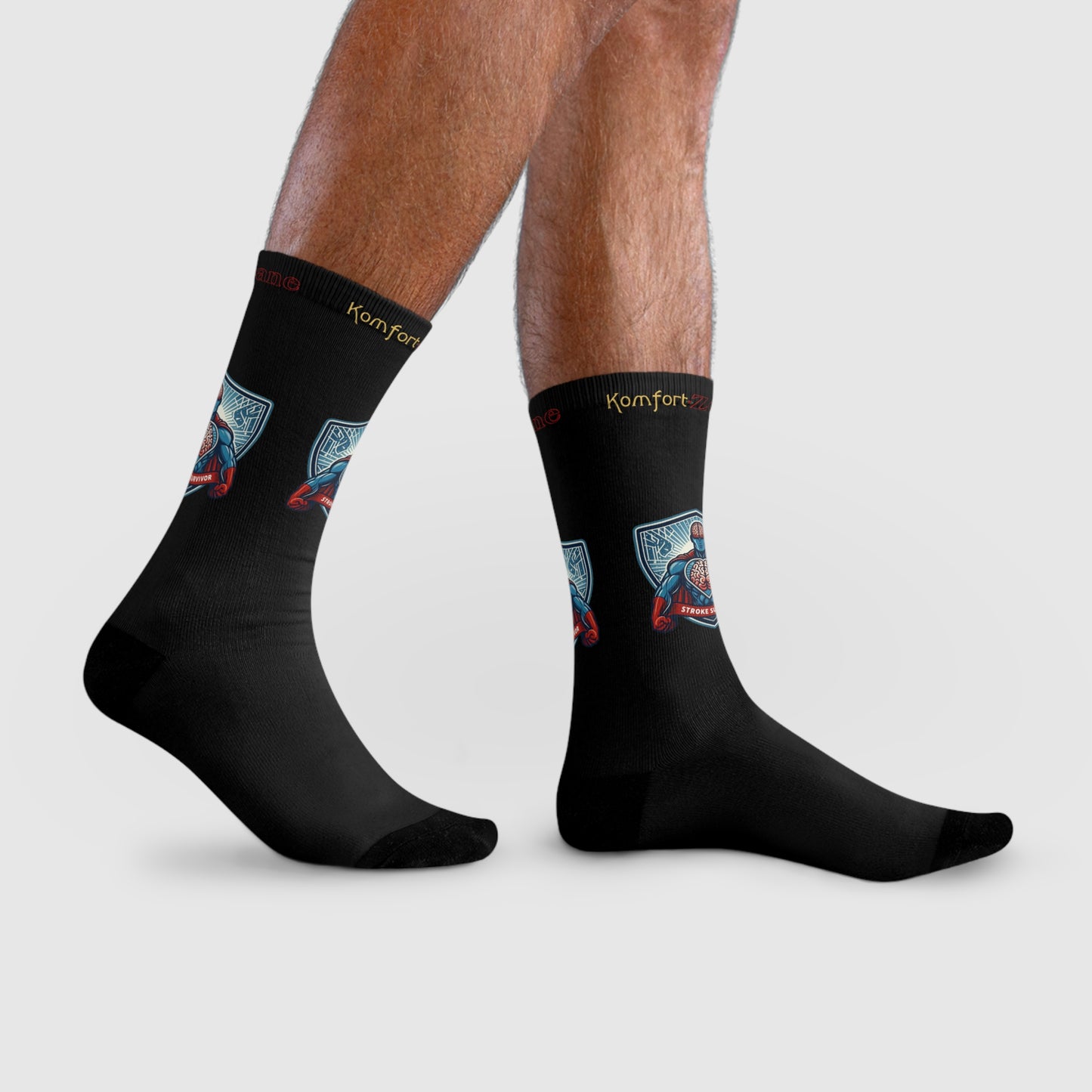 Men's or Women's Stroke Survivor Sublimation Crew Socks (EU)
