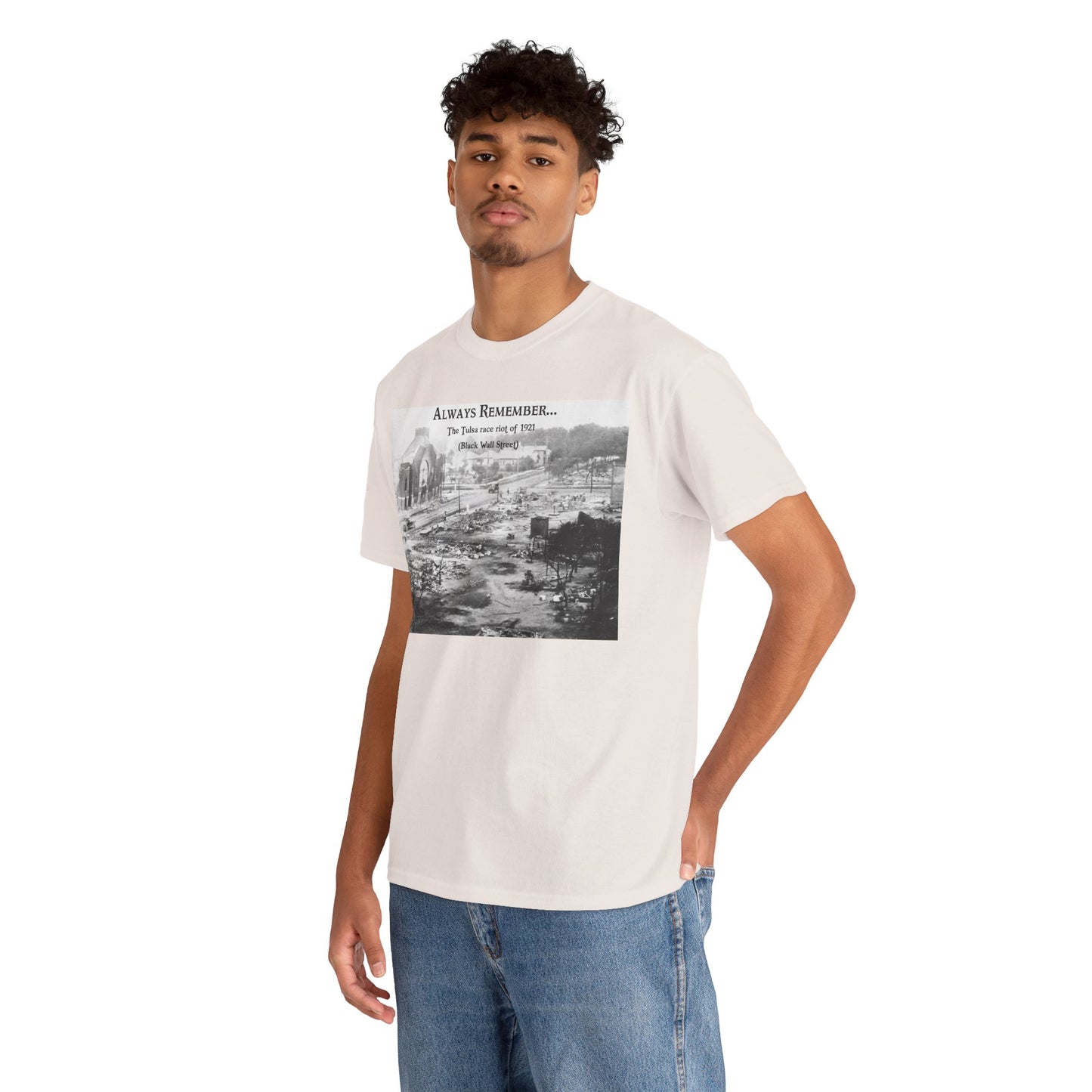Men's or Women's Always Remember...Black Wall Street T-Shirt (Light)