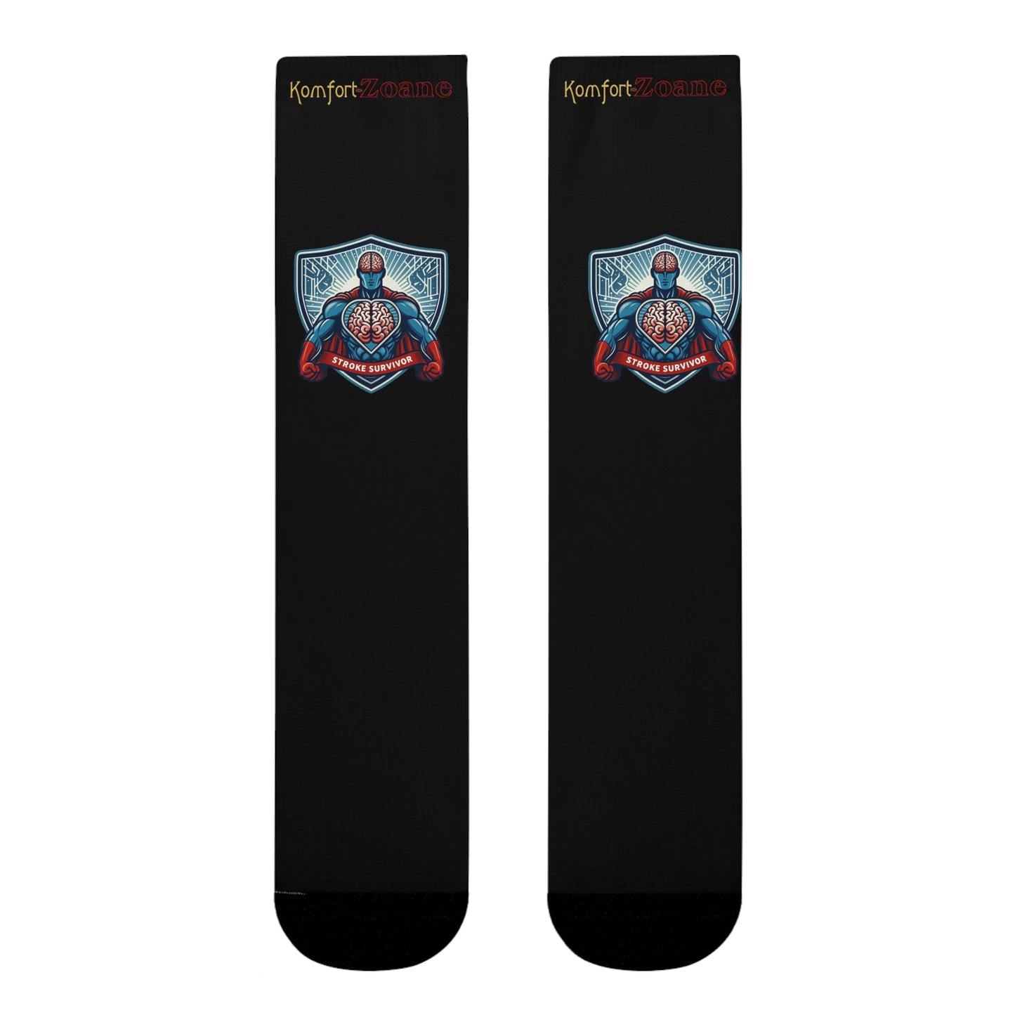 Men's or Women's Stroke Survivor Sublimation Crew Socks (EU)