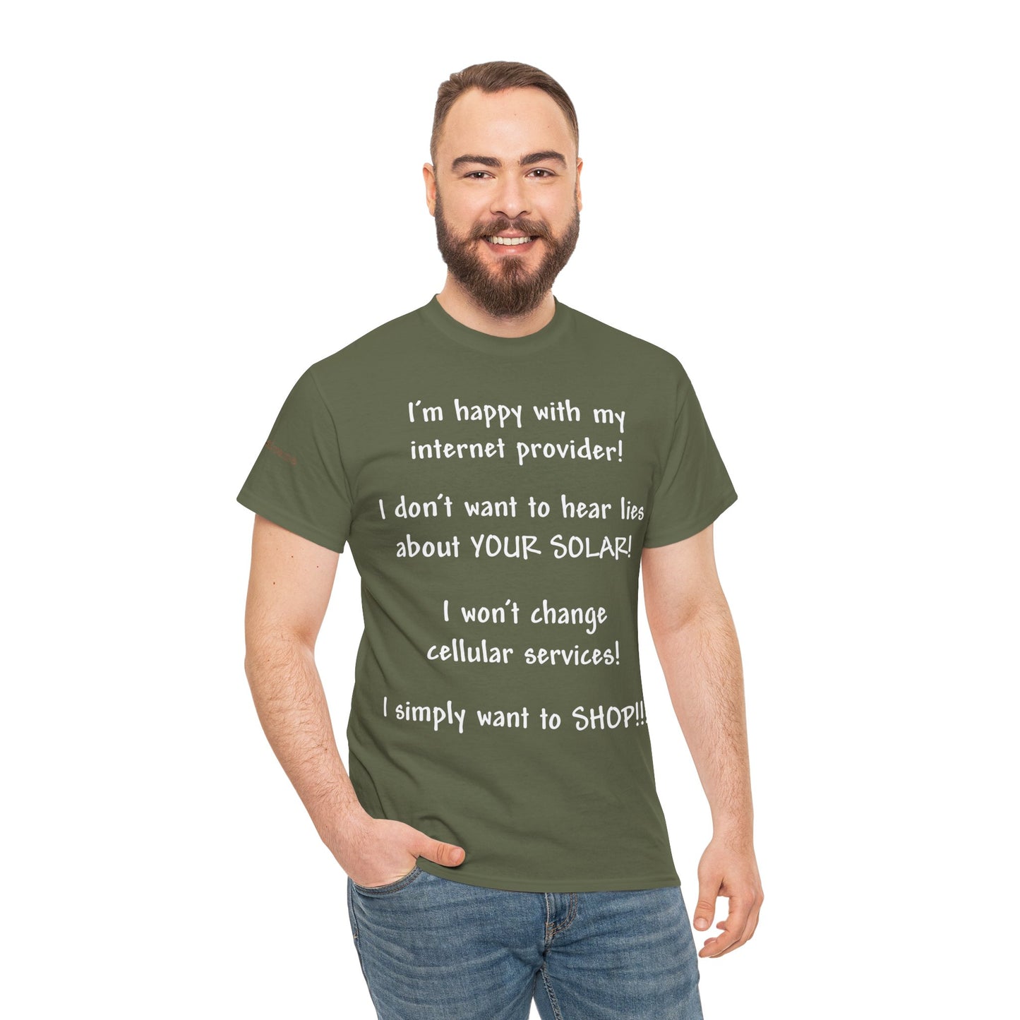 Men's or Women's I simply want to shop T-Shirt (Dark)